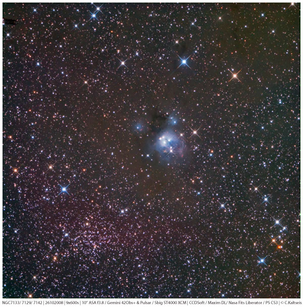 NGC7133, NGC7129, NGC7142